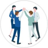 「コミュニティ参加」のアイコン